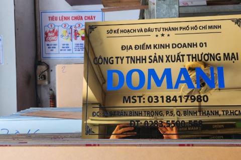 LÀM BẢNG SỐ NHÀ, BIỂN TÊN CÔNG TY ĐẸP, GIÁ RẺ TẠI BÌNH THẠNH HỒ CHÍ MINH